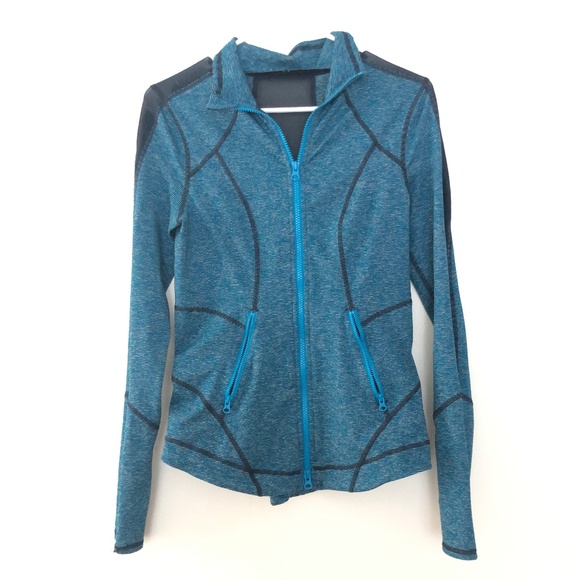 Zella Small Zip Up Long Sleeve Thumbholes Sweater - Picture 1 of 8